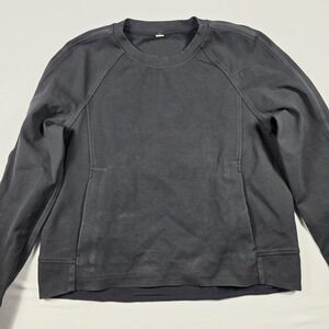 Lululemon Sweatshirt Women Crewneck Black Size 10